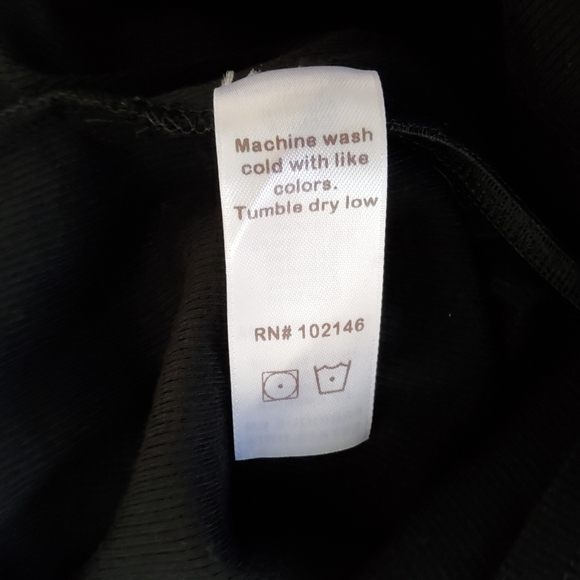 New Michael Stars Macy Ultra Rib Ruched Black Bodycon Turtleneck Mini Dress XSP - Picture 11 of 11